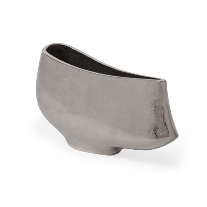 7" Nickel Aluminum Table Vase