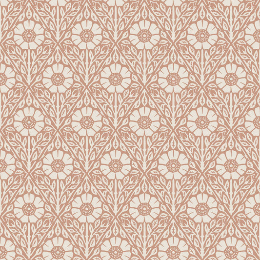 SCHUMACHER  Borastapeter NYPONROS   TERRACOTTA   - 5812