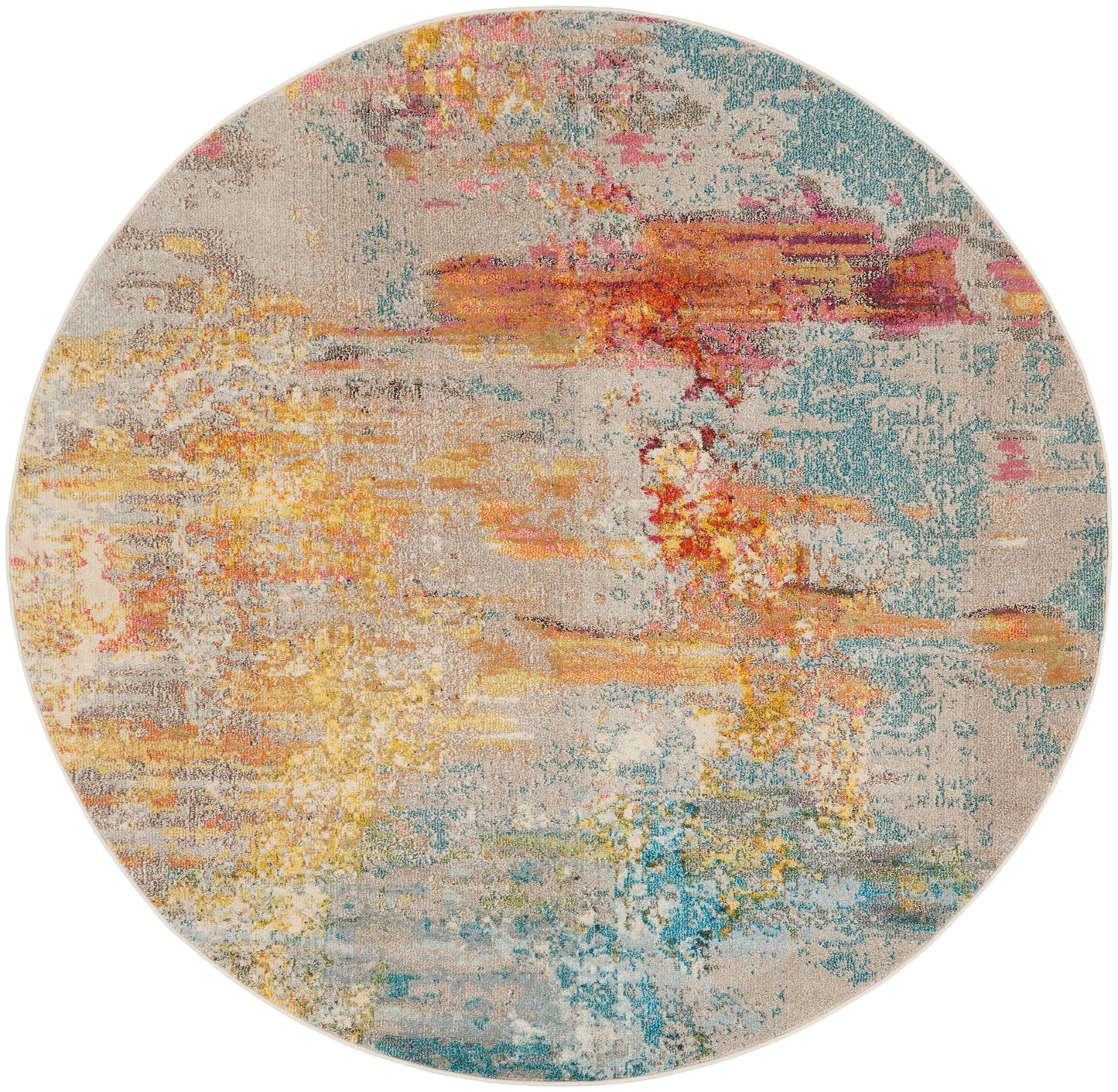 Nourison Rugs Nourison Home   Modern 8' X Round    - 099446362261