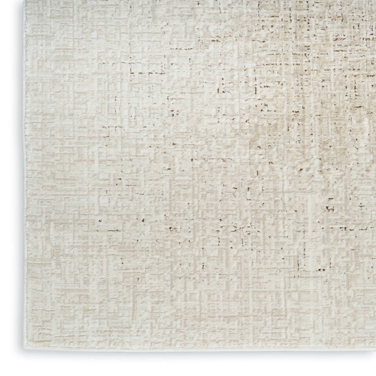 Cream beige woven rug texture with a subtle grid pattern, natural linen look for rustic or modern decor.