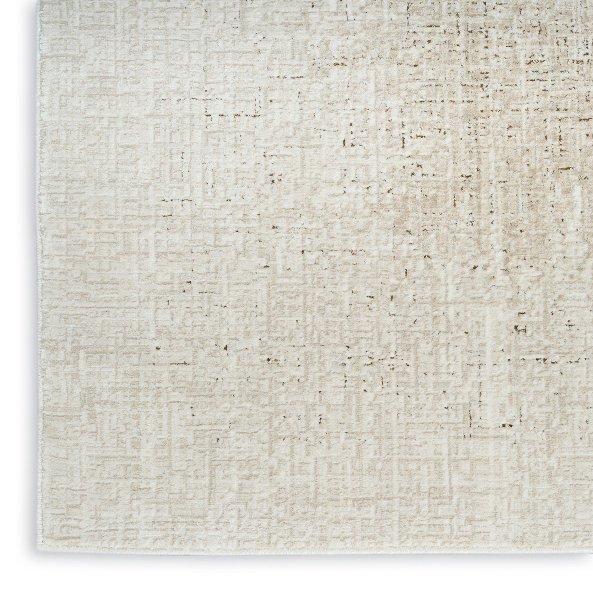 Cream beige woven rug texture with a subtle grid pattern, natural linen look for rustic or modern decor.