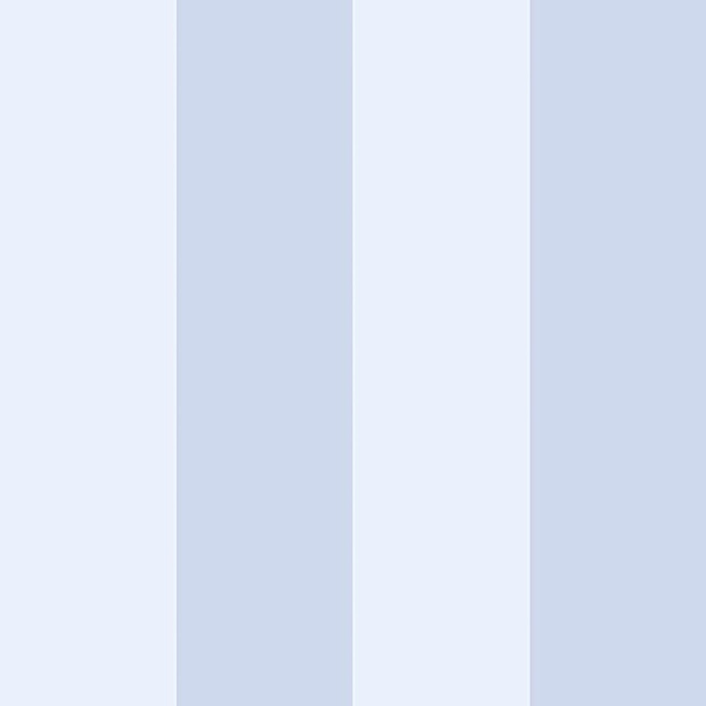 Pastel blue vertical stripe wallpaper pattern with alternating light blue shades; wallpaper swatch.