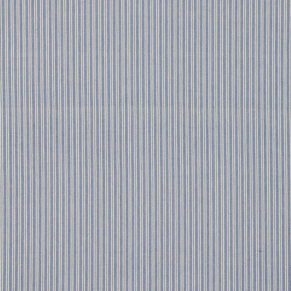SCHUMACHER FABRIC  SEA ISLAND STRIPE WELLFLEET TICKING STRIPE   PACIFIC   - 60072