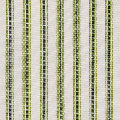 SCHUMACHER  NEW TRADITIONAL WELLFLEET TICKING STRIPE PATTERN WOVEN PATTERN WOVEN GREEN   - 60075