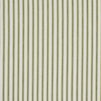 SCHUMACHER  NEW TRADITIONAL WELLFLEET TICKING STRIPE PATTERN WOVEN PATTERN WOVEN GREEN   - 60075