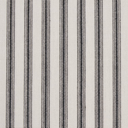 SCHUMACHER  NEW TRADITIONAL WELLFLEET TICKING STRIPE PATTERN WOVEN PATTERN WOVEN BLACK   - 60077