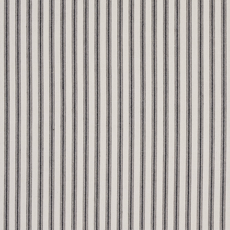 SCHUMACHER  NEW TRADITIONAL WELLFLEET TICKING STRIPE PATTERN WOVEN PATTERN WOVEN BLACK   - 60077