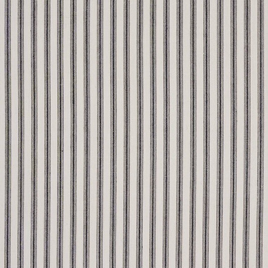 SCHUMACHER  NEW TRADITIONAL WELLFLEET TICKING STRIPE PATTERN WOVEN PATTERN WOVEN BLACK   - 60077