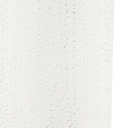 19" Off White And Gold Metal Cylinder Table Vase