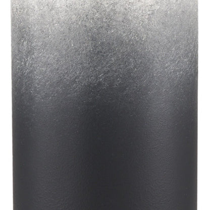 20" Black And White Ombre Metal Table Vase
