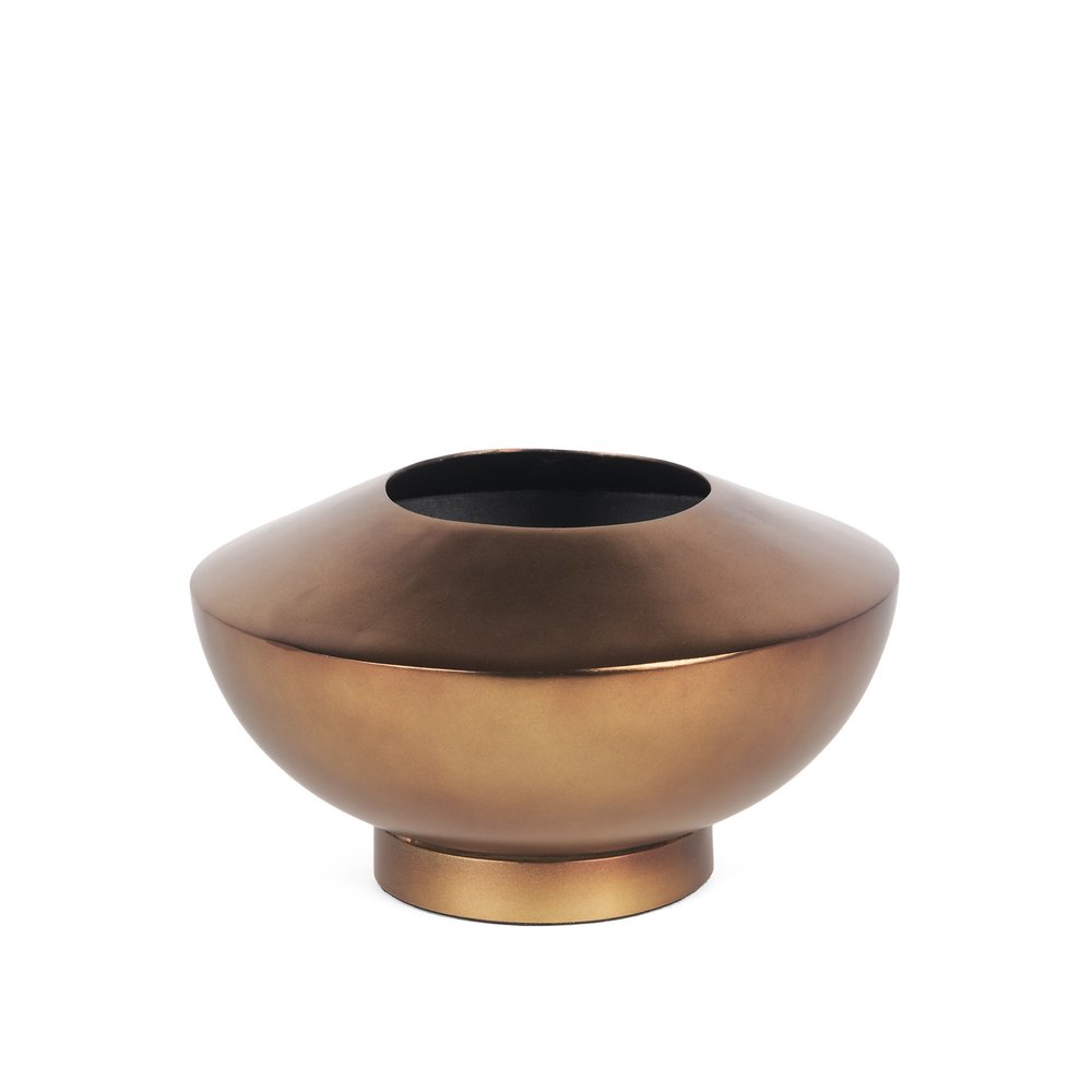 5" Antiqued Bronze Metal Table Vase