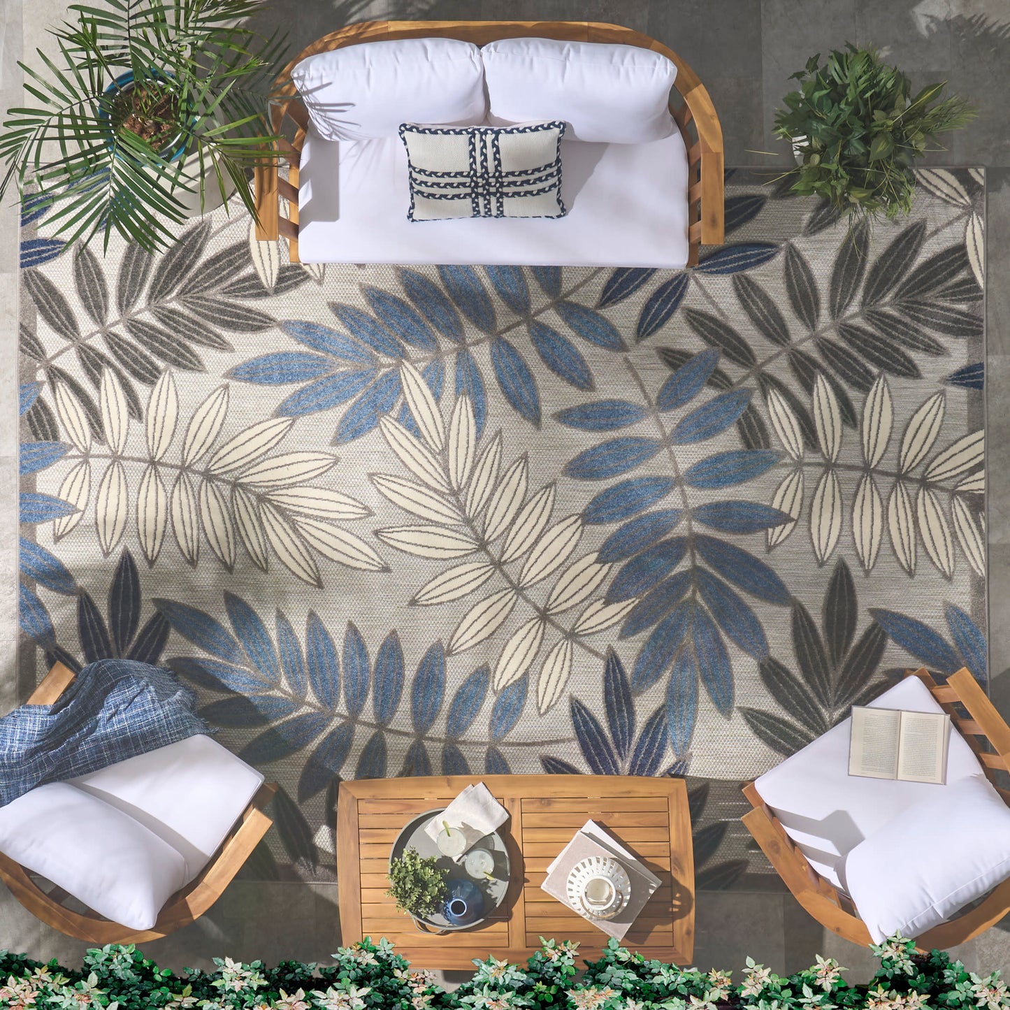 Nourison Rugs Nourison Home   Tropical 7' X 10'    - 099446762023