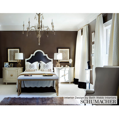 SCHUMACHER  CHROMA THAYER MATELASSEATELASSE ESPRESSO   - 62154