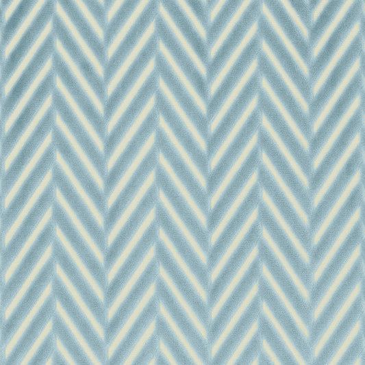 SCHUMACHER  CHROMA REGENT VELVET HERRINGBONE CUT VELVET,VELVETS CUT VELVET,VELVETS AQUA   - 62171