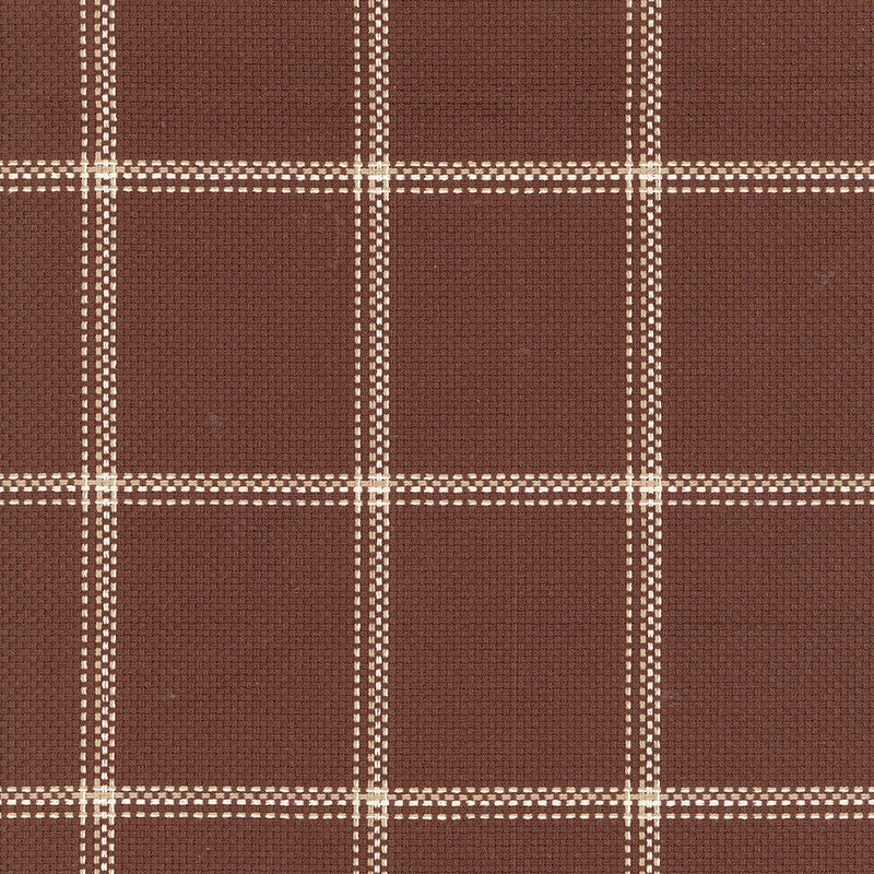 SCHUMACHER  BY NATURE WOODLAND PLAID PATTERN WOVENS PATTERN WOVENS BARK   - 62413