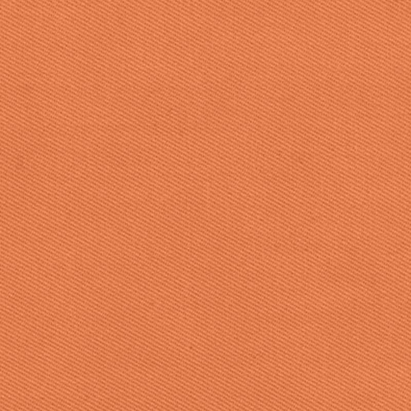 Close-up of orange twill fabric with diagonal weave.