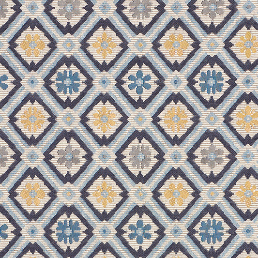 SCHUMACHER  CLASSIC WOVENS SAVONNERIE TAPESTRY PLAINS,HIGH PERFORMANCE PLAINS,HIGH PERFORMANCE BLUE   - 62493