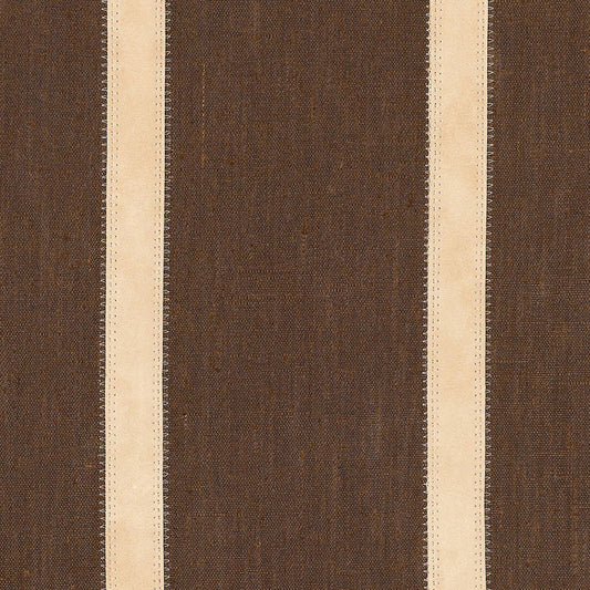 SCHUMACHER  Chroma LEATHER STRIPE PATTERN WOVENS PATTERN WOVENS COCOA   - 62512