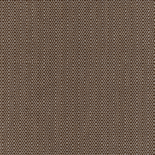 SCHUMACHER  CHROMA HAMPTON COURT DIAMOND PATTERN WOVENS PATTERN WOVENS CHOCOLATE   - 62536