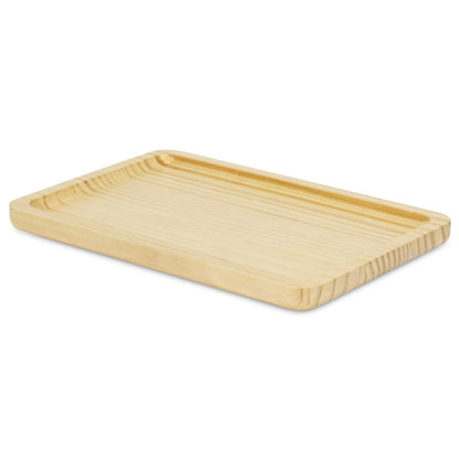 12" Natural Solid Wood Handmade Vanity Tray
