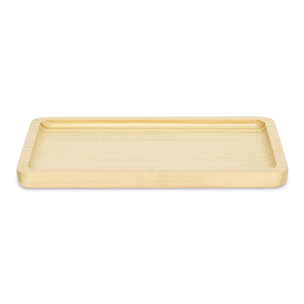 12" Natural Solid Wood Handmade Vanity Tray