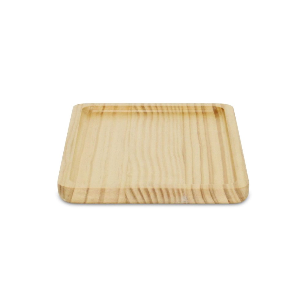 12" Natural Solid Wood Handmade Vanity Tray