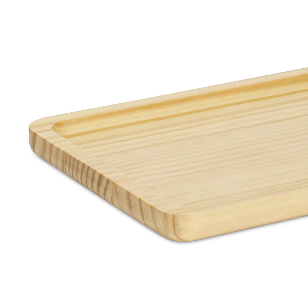 12" Natural Solid Wood Handmade Vanity Tray