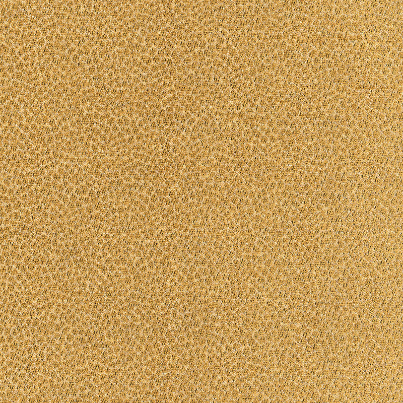 Golden tweed fabric texture in warm yellow-gold tones, close-up woven pattern.
