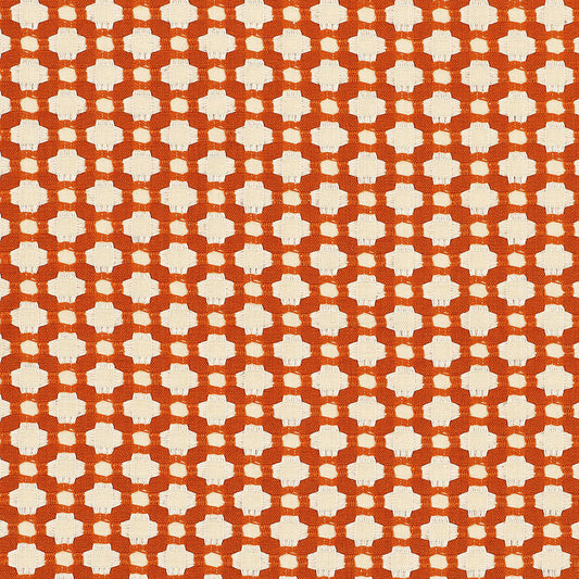 SCHUMACHER  ESSENTIALS: SMALL-SCALE UPHOLSTERY BETWIXT PATTERNED WOVENS PATTERNED WOVENS SPARK/IVORY   - 62612