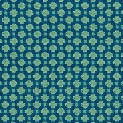 SCHUMACHER  ESSENTIALS: SMALL-SCALE UPHOLSTERY BETWIXT PATTERNED WOVENS PATTERNED WOVENS PEACOCK/SEAGLASS   - 62613