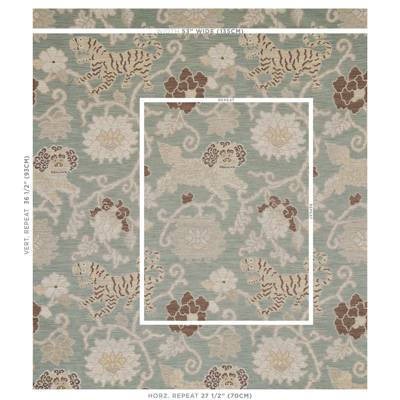 SCHUMACHER  SCHUMACHER CLASSICS KHOTAN WEAVE PATTERN WOVENS PATTERN WOVENS MINERAL   - 62681