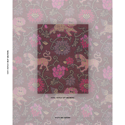 SCHUMACHER  SCHUMACHER CLASSICS KHOTAN WEAVE PATTERN WOVENS PATTERN WOVENS AUBERGINE   - 62683