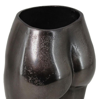 8" Antiqued Bronze Cast Aluminum Female Form Table Vase