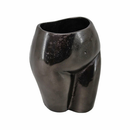 8" Antiqued Bronze Cast Aluminum Female Form Table Vase