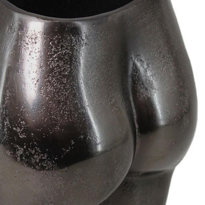 8" Antiqued Bronze Cast Aluminum Female Form Table Vase