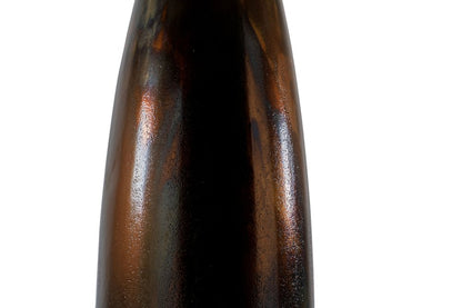 41" Burnished Brown Aluminum Floor Vase