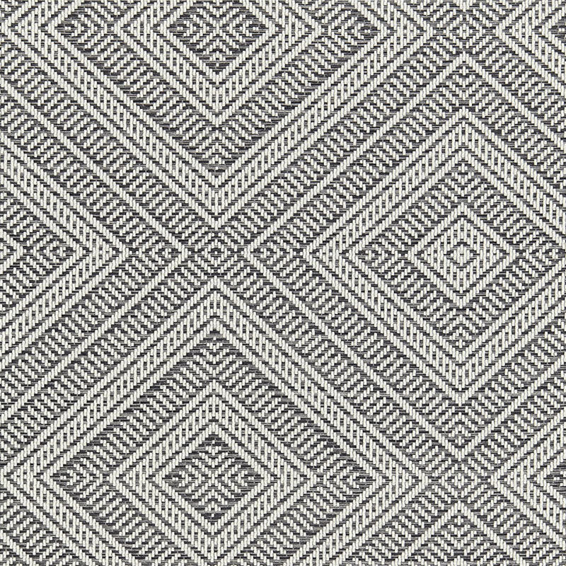 SCHUMACHER  COTE D'AZUR TORTOLA INDOOR/OUTDOOR PATTERN WOVENS,HIGH PERFORMANCE,INDOOR/OUTDOOR PATTERN WOVENS,HIGH PERFORMANCE,INDOOR/OUTDOOR OXFORD GREY   - 62844