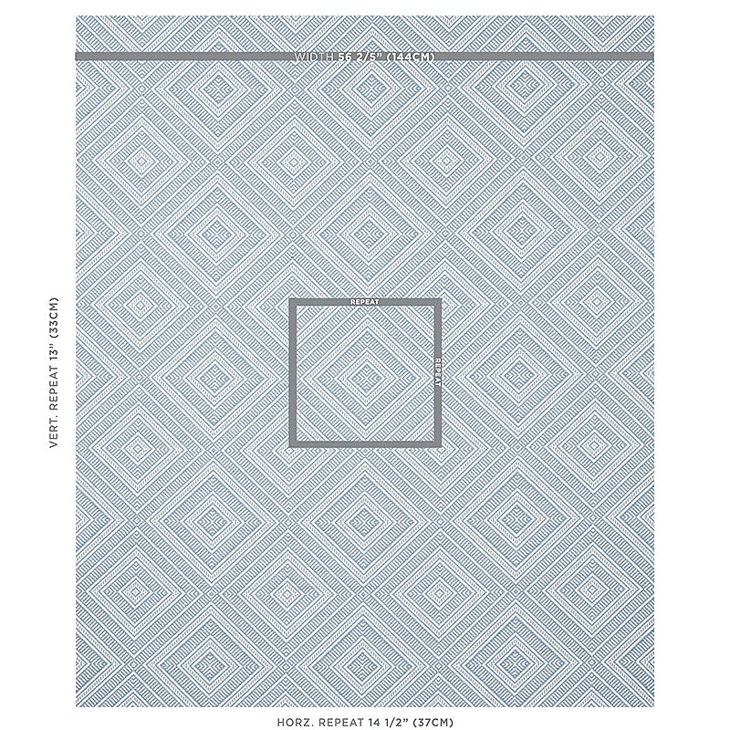 SCHUMACHER  THE GOOD LIFE INDOOR/OUTDOOR TORTOLA INDOOR/OUTDOOR PATTERN WOVEN,HIGH PERFORMANCE,INDOOR & OUTDOOR PATTERN WOVEN,HIGH PERFORMANCE,INDOOR & OUTDOOR SKY   - 62845