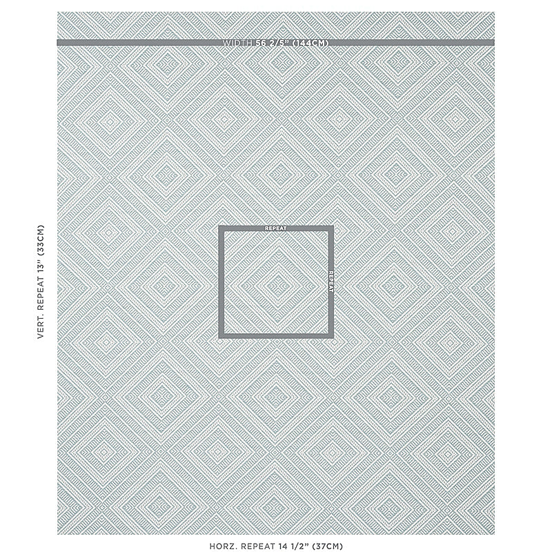 SCHUMACHER  THE GOOD LIFE INDOOR/OUTDOOR TORTOLA INDOOR/OUTDOOR PATTERN WOVEN,HIGH PERFORMANCE,INDOOR & OUTDOOR PATTERN WOVEN,HIGH PERFORMANCE,INDOOR & OUTDOOR AQUA   - 62846