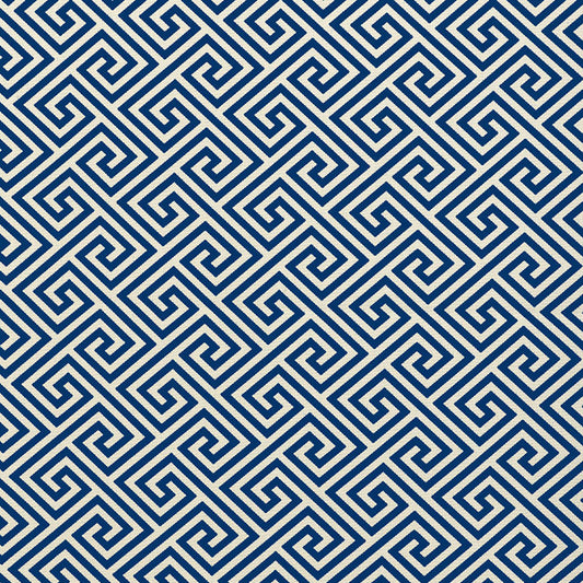 SCHUMACHER  PLEIN AIR ST. TROPEZ INDOOR/OUTDOOR PATTERN WOVENS,HIGH PERFORMANCE,INDOOR/OUTDOOR PATTERN WOVENS,HIGH PERFORMANCE,INDOOR/OUTDOOR NAVY   - 62901