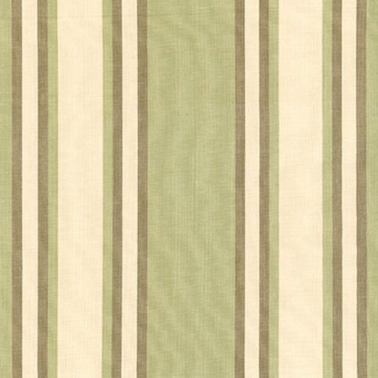 SCHUMACHER  PERENNIAL FAVORITES SENECA COTTON STRIPE PATTERN WOVENS PATTERN WOVENS GREEN TEA/MOCHA   - 62983
