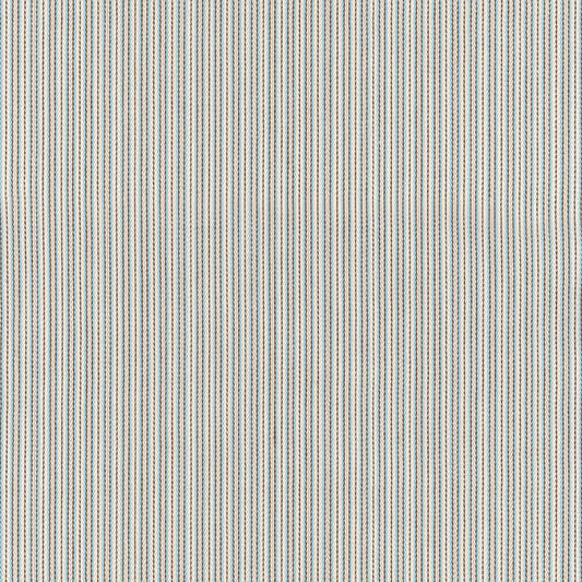 SCHUMACHER  ESSENTIALS: CLASSIC STRIPES BAKER COTTON STRIPE PATTERN WOVENS PATTERN WOVENS IVORY/AQUA/MOCHA   - 63000