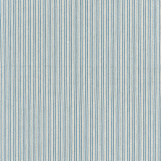 SCHUMACHER  ESSENTIALS: CLASSIC STRIPES BAKER COTTON STRIPE PATTERN WOVENS PATTERN WOVENS IVORY/CHAMBRAY/INDIGO   - 63003