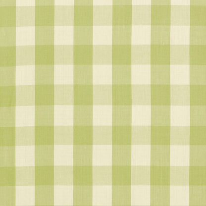 SCHUMACHER FABRIC  REVISIT OF POPULAR PATTERNS CAMDEN COTTON CHECK   SAGE   - 63036