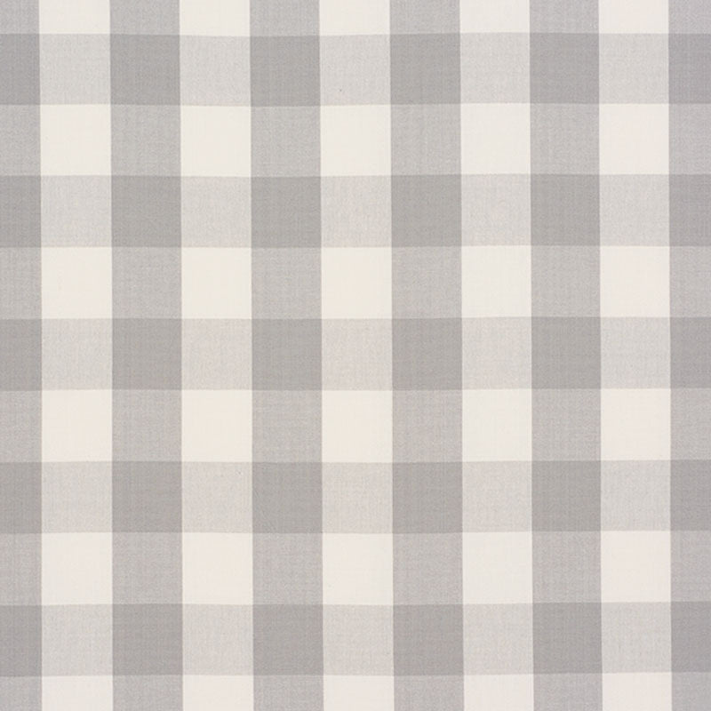 SCHUMACHER  REVISIT OF POPULAR PATTERNS CAMDEN COTTON CHECK PATTERN WOVENS PATTERN WOVENS GREY   - 63047