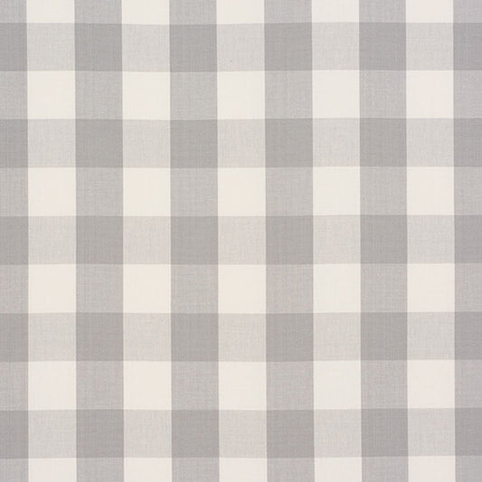 SCHUMACHER  REVISIT OF POPULAR PATTERNS CAMDEN COTTON CHECK PATTERN WOVENS PATTERN WOVENS GREY   - 63047
