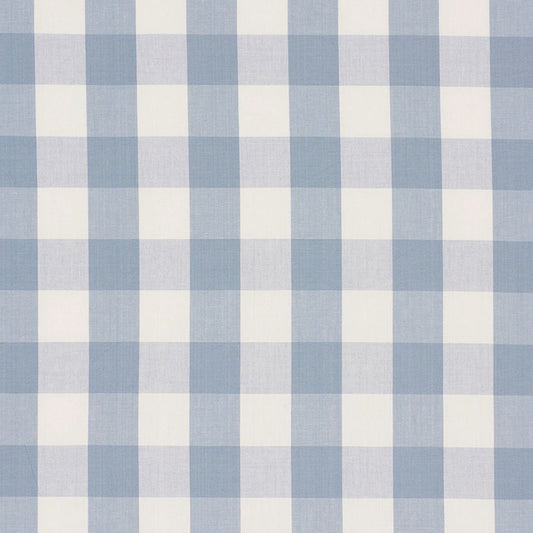 SCHUMACHER  REVISIT OF POPULAR PATTERNS CAMDEN COTTON CHECK PATTERN WOVENS PATTERN WOVENS SKY   - 63048