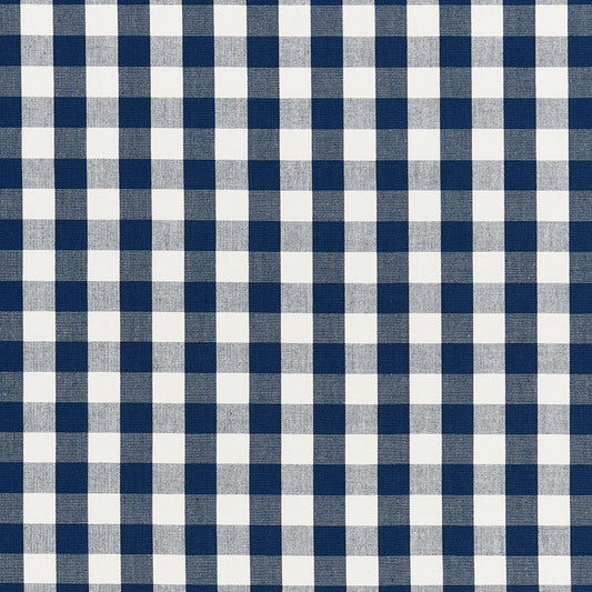 SCHUMACHER  FRENCH REVOLUTION ELTON COTTON CHECK PATTERN WOVENS PATTERN WOVENS NAVY   - 63063
