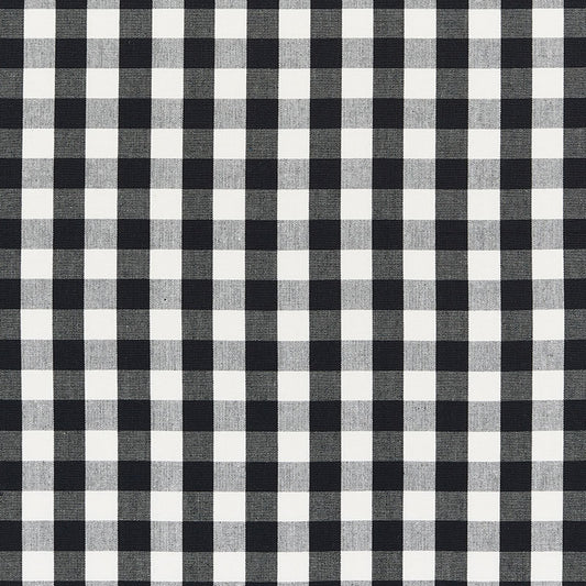 SCHUMACHER  FRENCH REVOLUTION ELTON COTTON CHECK PATTERN WOVENS PATTERN WOVENS BLACK   - 63064