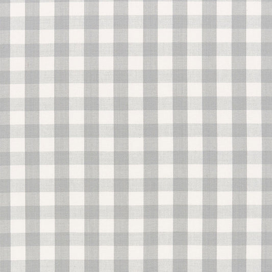 SCHUMACHER  FRENCH REVOLUTION ELTON COTTON CHECK PATTERN WOVENS PATTERN WOVENS GREY   - 63065